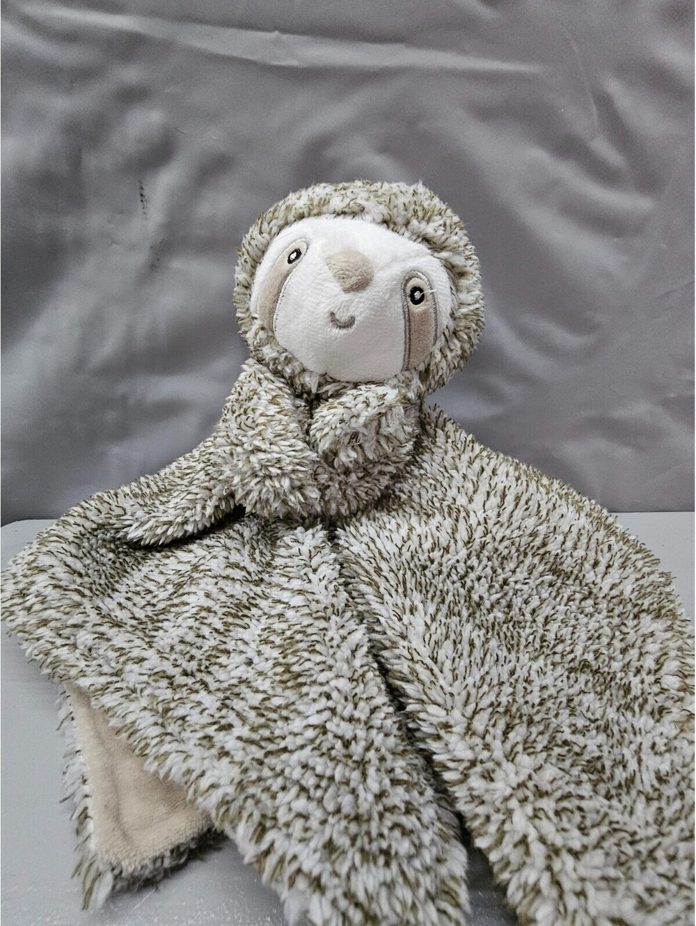 Carters Sloth Security Blanket Plush Baby Lovey Brown White Kids Preferred